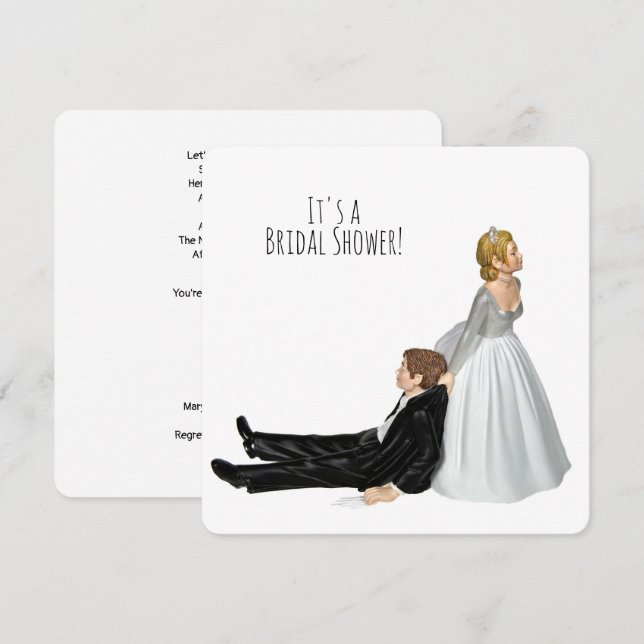 Convites humor chá de panela (Frente/Verso)