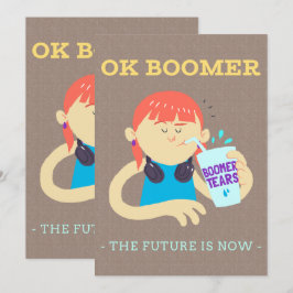 Convites Humor de Desenho Animado Arte de Meme Boomer Engra