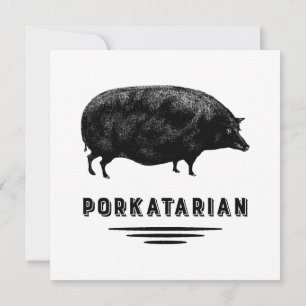 Convites Humor engraçado do amante do bacon do porco do