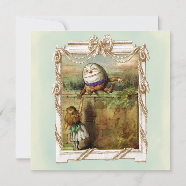 Convites Humpty Dumpty e Alice (Frente)