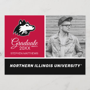 Convites Huskies do Norte de Illinois   Graduação