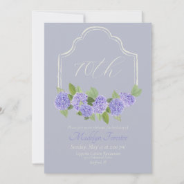 Convites Hydrangea 70 de Lavanda de de Aquarela