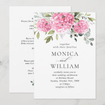 Hydrangea Floral Rosa Elegante Casamento Tudo Em U