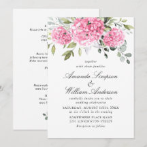 Hydrangea Floral Rosa Elegante Casamento Tudo Em U