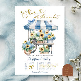 Convites Hydrangea girassol Ela está fora do mercado