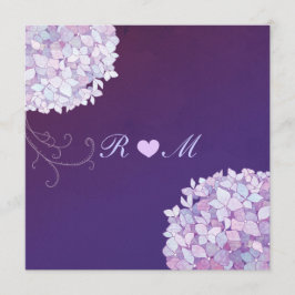 Convites Hydrangea + Heart Plum Floral Weding