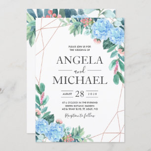 Convites Hydrangea Hydrangea casamento Floral