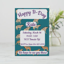 Convites Hyenas Happy Birthday