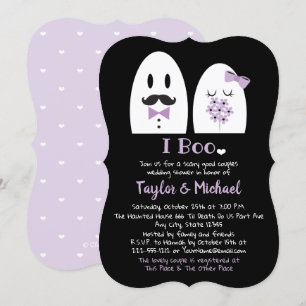 Convites I Boo Casal de Halloween