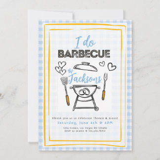 Convites I Do BBQ Wedding or Engagement Party Invite