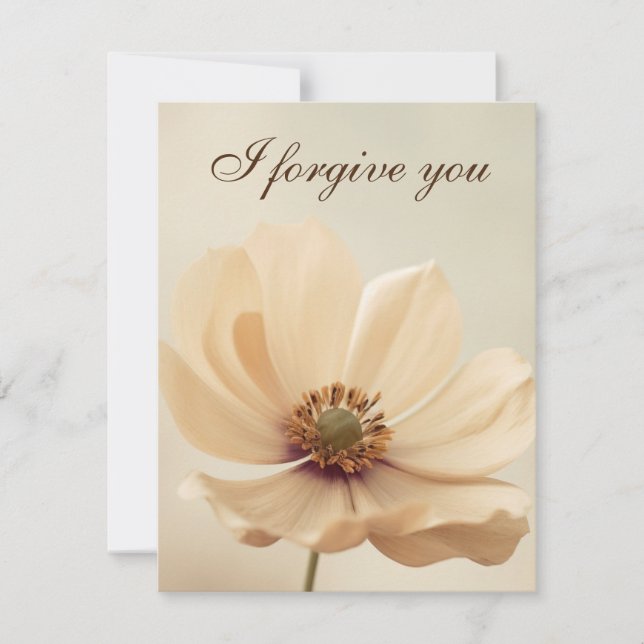 Convites i forgive you flower (Frente)