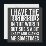 Convites I have the best sister in the world<br><div class="desc">fun little sister,  perfect little sister birthday,  for little sister</div>