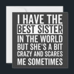 Convites I have the best sister in the world<br><div class="desc">fun little sister,  perfect little sister birthday,  for little sister</div>