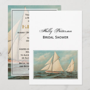 Convites Iates de Vintage Náutica #1