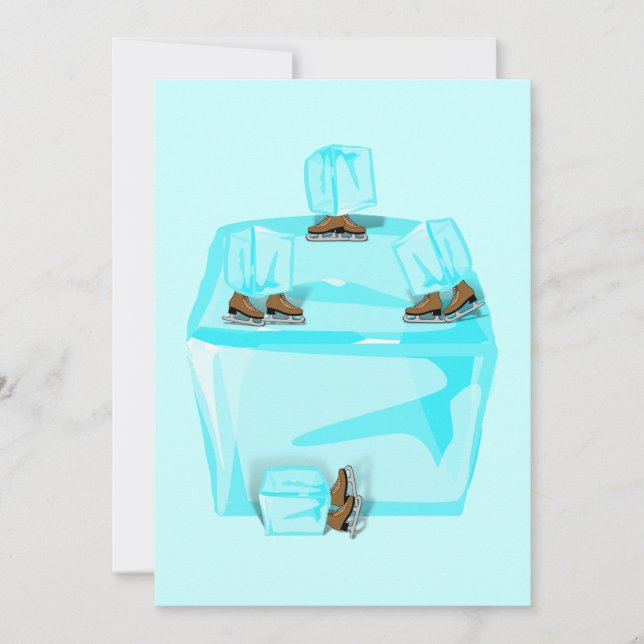 Convites Ice Skating (Frente)