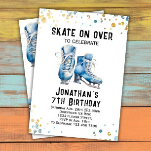 Convites Ice Skating Birthday Invitation Party Ice Skating