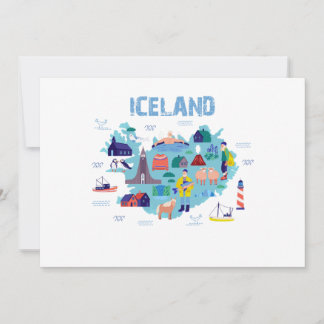 Convites Iceland map