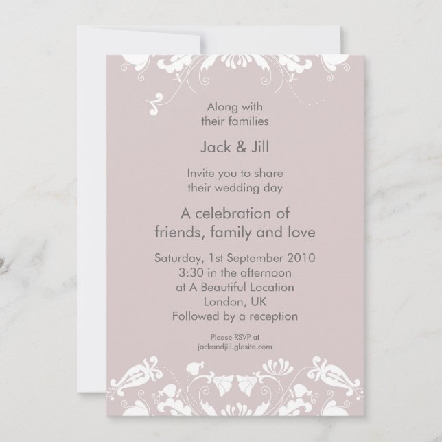 Convites Icing on the Cake 5x7 (Frente)