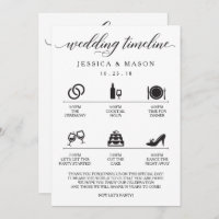 Icon Wedding Itinerary and Wedding Welcome