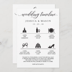 Convites Icon Wedding Itinerary and Wedding Welcome
