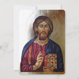 Convites Ícone De Estilo Bizantino Do Pantocrator Cristo