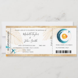 Convites Ícone de Plano Cardíaco Pass de Casamento de Desti