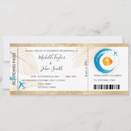 Convites Ícone de Plano Cardíaco Pass de Casamento de Desti