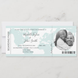 Convites Ícone de Plano Cardíaco Pass de Casamento de Desti