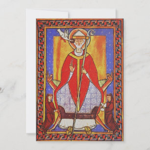 Convites Ícone Medieval de São Gregório Magno