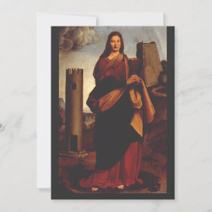 Convites Ícone Sagrado de Santa Bárbara Arte Gráfica