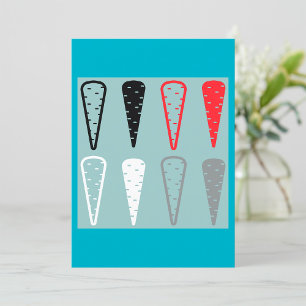 Convites Ícones Minimalistas de Cenoura Vegetal