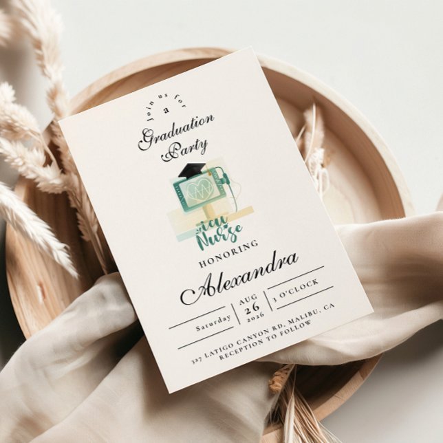 Convites ICU Nurse Graduation Party (Criador carregado)