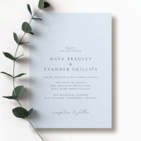 Icy Soft Blue | Casamento Minimalista Elegante