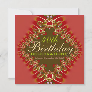 Convites Idade Aniversário Delicado e Grandes Celebrações