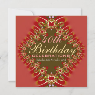 Convites Idade Aniversário Delicado e Grandes Celebrações