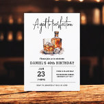 Convites Idade da Perfecção 40ª Festa de aniversário Whiske<br><div class="desc">Levante um copo para celebrar ao estilo com este Convite de aniversário de Whiskey Bourbon Adulto. Com uma design russa, mas sofisticada, inspirada em rótulos clássicos de uísque, este convite é perfeito para entusiastas de bons espíritos. Com uma tipografia ousada e tons ricos e terríveis, ele define o clima para...</div>