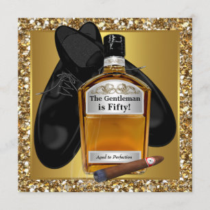 Convites Idade Dourada para a 50ª Festa de aniversário