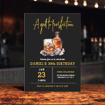Convites Idade para Perfecção 30 de Homem<br><div class="desc">Levante um copo para celebrar ao estilo com este Convite de aniversário de Whiskey Bourbon Adulto. Com uma design russa, mas sofisticada, inspirada em rótulos clássicos de uísque, este convite é perfeito para entusiastas de bons espíritos. Com uma tipografia ousada e tons ricos e terríveis, ele define o clima para...</div>