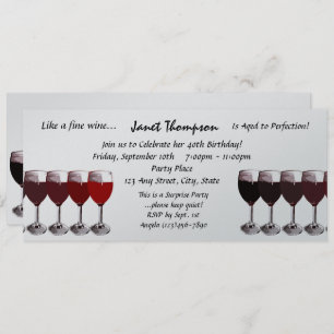 Convites Idade para Perfecção/Convite de Aniversário