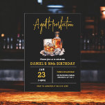 Convites Idade para Perfeição 50º aniversário de uísque mas<br><div class="desc">Levante um copo para celebrar ao estilo com este Convite de aniversário de Whiskey Bourbon Adulto. Com uma design russa, mas sofisticada, inspirada em rótulos clássicos de uísque, este convite é perfeito para entusiastas de bons espíritos. Com uma tipografia ousada e tons ricos e terríveis, ele define o clima para...</div>