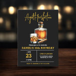 Convites Idade para Perfeição aniversário de 30 anos de Cha<br><div class="desc">Levante um copo para celebrar ao estilo com este Convite de aniversário de Whiskey Bourbon Adulto. Com uma design russa, mas sofisticada, inspirada em rótulos clássicos de uísque, este convite é perfeito para entusiastas de bons espíritos. Com uma tipografia ousada e tons ricos e terríveis, ele define o clima para...</div>