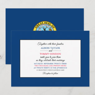 Convites Idahoan Flag, Flag of Idaho Wedding