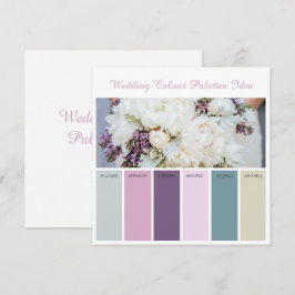 Convites Ideia de paleta de cores de casamento