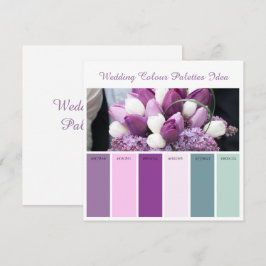 Convites Ideia de paleta de cores de casamento