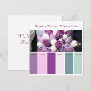 Convites Ideia de paleta de cores de casamento