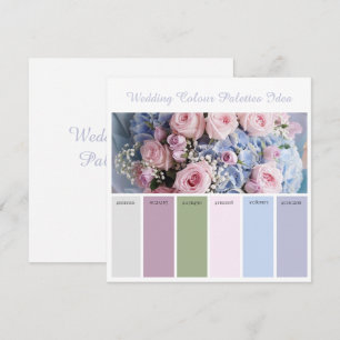 Convites Ideia de paleta de cores de casamento