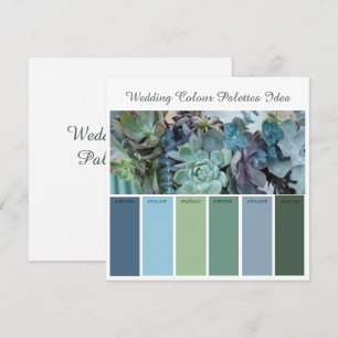 Convites Ideia de paleta de cores de casamento