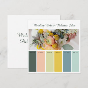 Convites Ideia de paleta de cores de casamento