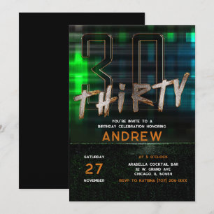Convites Ideias de festa de 30 anos para homens