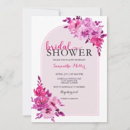 Convites Ideias do Chá de panela Rosa-Quente